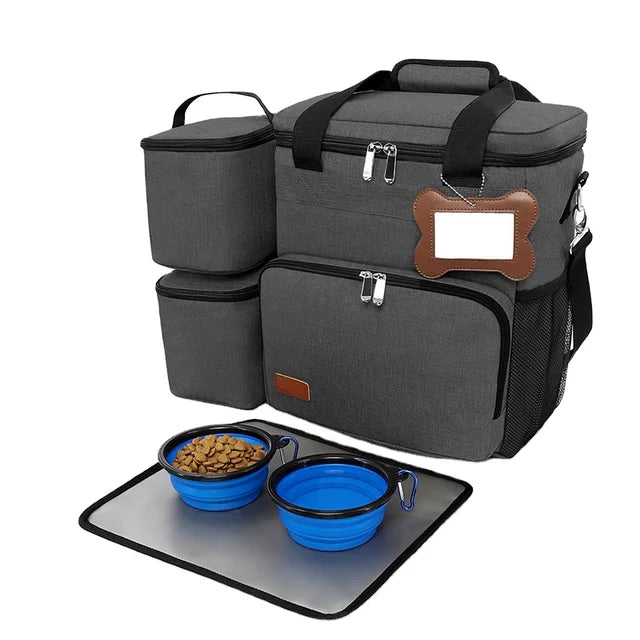Versatile Dog Travel Bag - Multi-Functional Pet Supply Organizer