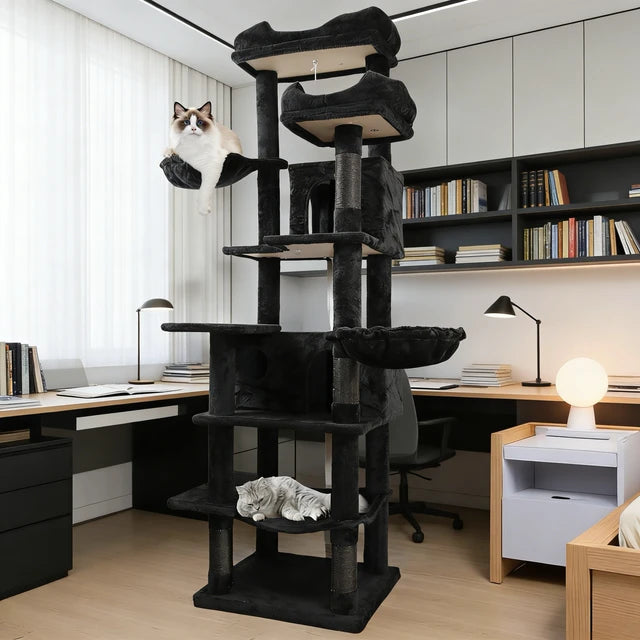 Luxury 68-Inch Modern Multi-Level Cat Tree