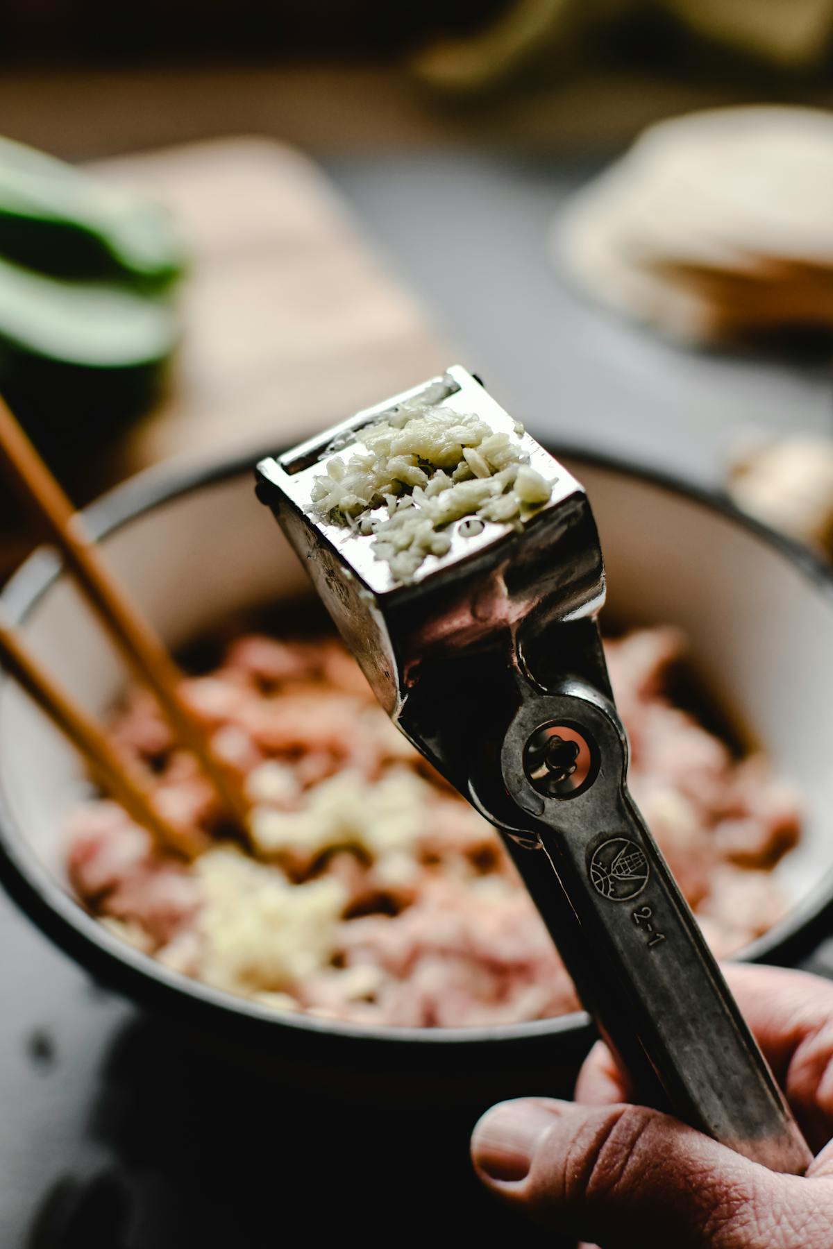 Garlic Rocker Press & Peeler Tool